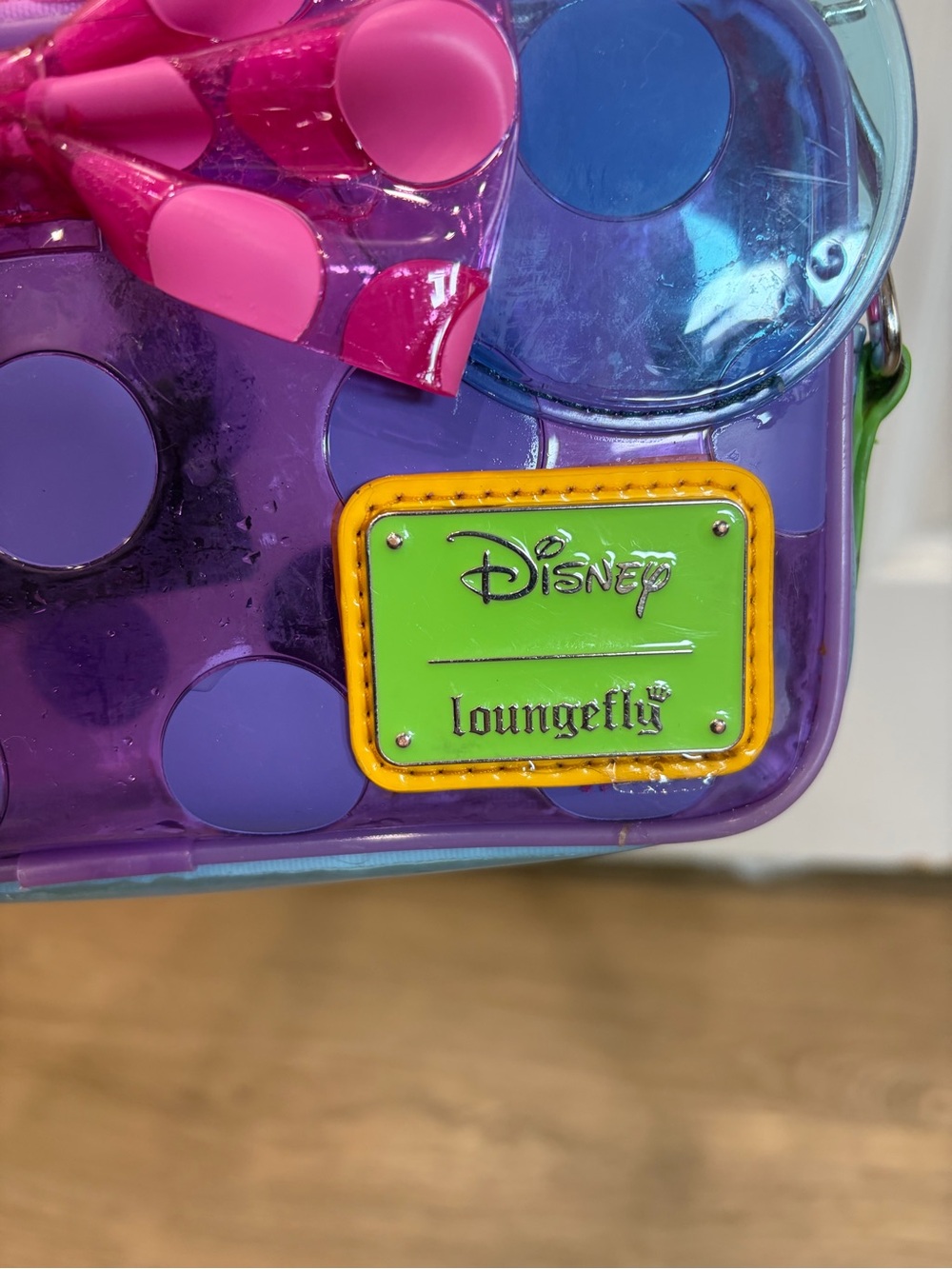 Disney x Loungefly Kids Purple Polka Dot Mini Bag - Pink Accents